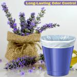 2.6 Gallon Lavender Scented Trash Bags (200 Count) White 2 Gallon Trash Bags Small Bathroom Wastebasket Bags Can Liners for Home Office Bins, 200 Bags