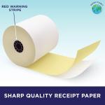 Kitchen Printer Paper for Clover Kitchen Receipt Printer Star SP700 Ink Printer) by Paper Planet | 2-Ply Carbonless Paper | 18 Rolls with 1 Ribbon