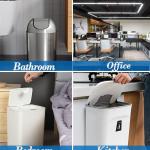 1.6 Gallon 120 pcs (Fit 1.3-1.6 Gal)Small Clear Trash Bags, Strong 1.3 Gallon1.5 Gallon 1.6 gallons Garbage Bags, Bathroom Trash Can Bin Liners, Mini Bags for Office, Waste Basket Liner,Fit 5-6 Liters