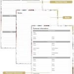 Undated Daily Monthly Planner for 2026 or Anytime - A4 To Do List with Hourly Schedule, Hardcover Spiral Bound Daily Planner to Increase Focus, Stylish School/Office Supplies, 8.5" x 11", Flower