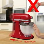 Sliding Mats for Kitchen aid He Stand Mixer with 2 Black Kitchen Accessories,Mixer Mover Slider Mat P for Kitchenaid 4.5-5 Qt Tilt-He Stand,Kitchen aid Mixers Accessories