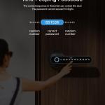 TMEZON Smart Door Lock Fingerprint, Keyless Entry Door Lock with Handle, APP/IC Cards/Codes/Keys/Fingerprints Biometric Electronic Keyless Entry Lock for Bedroom Home Hotel Office