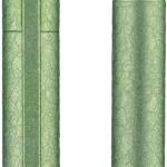 Hongdian 1851 Forest Fountain Pen Applegreen Ice Flowers, Medium Nib Classic Design with Converter and Metal Pen Case