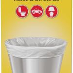 Gl Trash Bags, Small Garbage Bags - 4 Gallon White Trash Bag - 30 Count