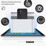 UCGOU Bubble Mailers 8.5x12 Inch White 25 Pack Usable Size 8.5x11 Poly Pded Envelopes #2 Medium Mailing Opaque Packaging Postal Self Seal Waterproof Boutique Shipping Bags for Clothes Makeup