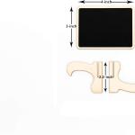 DSTELIN 10 Pack Mini Chalkboards Signs with Easel Stand, Small Rectangle Chalkboards Blackboard, Wood Place Cards for Weddings, Birthday Parties, Message Board Signs and Event Decoration