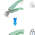 Stainless Steel Anti-Scalding Hot Bowl Dish Plate Gripper Clips Tongs Clamp Holder for Moving Hot Plate or Bowls with Food Out from Instant Pot Microwave Oven (2, Green,Pink)