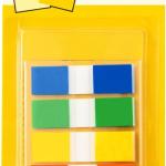 Post-it Flags in Portable Dispenser, 100 Flags/Pack, .47 in x 1.7 in, 20 Each of Red, Bright Orange, Yellow, Green, and Blue (683-5CF)