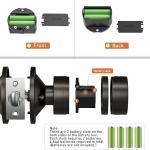 Signstek Keyless Entry Door Lock,Door Knob with Keyp，Smart Code Door Lock,Mute Mode,Passage Function, Easy to Install,Oil Rubbed Bronze