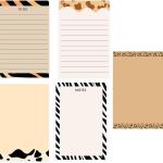 Modern Animal Print Sticky Notes 4" x 6" Self Stick Note Ps hesive Cute Memo Back to School Gift Office Supplies for Reminders Home 5 Pack
