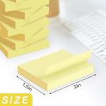 Mini Sticky Notes 1.5x2 in, 36 P Yellow Strong hesive Post, Suitable for School, Home, Office, Clean Removal