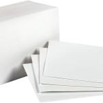 Basics Blank Index Cards, 1000 Count, 10 Pack of 100, White, 3" x 5"