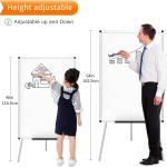 VIZ-PRO Magnetic Portable Easel Dry Erase Board, Flipchart Easel Stand Tripod Whiteboard, 24"W x 36"L