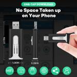 FileNest 4-in-1 USB Flash Drive for iPhone iP, High Speed Photo Stick External Memory Storage, Thumb Drive Backup USB Memory Stick for Photos and Videos, Compatible with Android PC (Pink, 256GB)