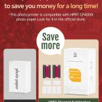 HPRT Photo Printer 4x6,+108Sheets&2ribbon,Instant Picture Printer for iPhone, Android, Smartphone,Portable Photo Printers for Home Use,Thermal Dye-Sublimation, AR Video Printing（White）