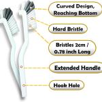 Crevice Cleaning Brush Set, Multi-Purpose Hard Bristle Brushes for Deep Cleaning Kitchen, Bathroom, Grout, Sink, Cup, Teapot, Bottle, Blender, Corners, Tight Spaces & More