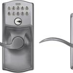 SCHLAGE FE595 CAM 626 ACC Camelot Keyp Entry with Flex-Lock and Accent Levers, Brushed Chrome