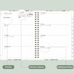 Planner 2025-2026, Weekly and Monthly Calendar Acemic Planner (July 2025 - June 2026), Hardcover Teacher School Student Agenda with Tabs, Ideal for School Office Supplies, A5 (6.3" x 8.5")
