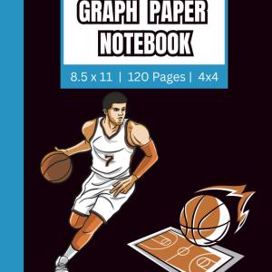 Math Notebook 1/2 Inch Squares: Ideal for Students, Engineers, and Creative Thinkers | 8.5 x 11 Inch | 21.59 x 27.94 cm | 120 Pages | 4x4 grid | School Supplies