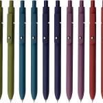 Gel Pens, 10 Pcs 0.5mm Black Ink Pens Fine Point Smooth Writing Pens with Silicone Grip, High-End Series Metal Clip Retractable Pens for Journaling Note Taking (10 Pcs Vintage)