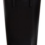 Basics Small Trash Can, Rectangular Commercial Office Wastebasket, 3 Gallon (Pack Of 2), Black
