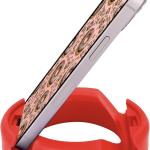 GoDonut – Phone Stand Original – Cell Phone Holder + Tablet Stand Desk Organizer – Compatible with Tablet, iPhone 17 16 15 14 Pro Max, Android & Most Smartphones - Red
