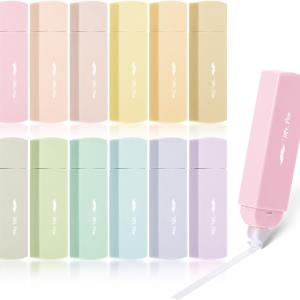 Mr. Pen- Aesthetic Correction Tape, 0.2" x 197", 12 pcs, Pastel Colors, Cute Correction Tape