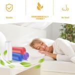 Small Trash Bags 4 Gallon Bathroom Garbage Bags - 100 Count, 4 Colors, Clear Unscented Plastic Mini Trash Bags for Kitchen, Waste Baskets, Office, Bedroom and Car - Bulk Little Garbage Can Liners