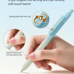 FIOVER Gel Pens, 12 Pcs 0.7mm Comfort Grip Quick Dry Black Ink Pens Fine Point Smooth Writing Pens, Cute Office Back to School Supplies Gifts for Women (12PCS Grient Black Ink)