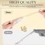 100 Feet Long Beige Correction Tape, Smooth Glide, No Residue, Quick Dry, Perfect for School, Office Supplies, Crafting, Note Taking, Journaling (2 Pack)