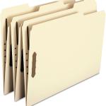 Sme Fastener File Folder, 2 Fasteners, Reinforced 1/3-Cut Tab, Letter Size, Manila, 50 per Box (14537)