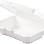 DART 205HT1 Carryout Food Container Foam 1-Comp 9 3/10 x 6 2/5 x 2 9/10 200/Carton