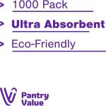 Pantry Value [1000 Count - 6x6 Inch folded] 1-ply White Lunch Napkins - Disposable Absorbent Paper Napkins for Everyday use, Events, Parties (12x12 Inch unfolded)