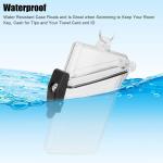 1Pc Transparent Clear Waterproof ID Card Bge Holder Case Waterproof Sports Case Vertical Bge Holders with Lanyard and Keychain,Office and School Supplies，Identification Bges and Supplies,Labels