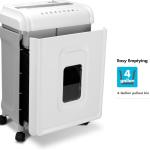 Aurora Anti-Jam 12-Sheet Cross-Cut Paper/CD and Credit Card Shredder with 4 Gallon Pullout Basket/Security Level P-4