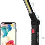 Tool Gifts for Men 2Pack Rechargeable LED Work Lights with Magnetic Base, 360° Rotation,Versatile Lighting for Repairs, Outdoors,Christmas Gifts,Stocking Stuffers Mens Gifts