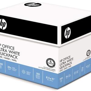 HP Printer Paper | 8.5 x 11 Paper | Office 20 lb | 5 Ream - 2,500 Sheets | 92 Bright | Me in USA - FSC Certified | 172160C