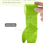 FriCARE Self hesive Bandage Wrap, Medical Tape in First Aid Kit, Cohesive Bandages for Wounds Sport Vet, 2 Inches X 5 Yards 6 Rolls, Rainbow