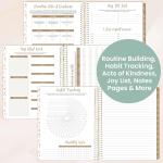 bloom daily planners 2025-2026 (8.5" x 11") Acemic Year Day Planner (July 2025 - July 2026) - Weekly & Monthly Dated Agenda Organizer with Stickers & Tabs - Moments of Grace