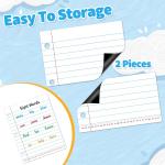 Giant Magnetic Notebook Paper,Dry Erase Handwriting Lined White Board Paper Teaching Supplies Chart Paper for Teacher Essentials Homeschool Elementary Classroom Must Haves, 21.7”x 17"