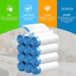 Small Trash Bags 4 Gallon, 360 Count -1.2 Mil Drawstring Mini Garbage Bags, White Plastic Trash Can Liners for Bathroom Accessories, 15 Liter, Bedroom, Dorm Room Essentials, Office