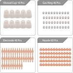 150pcs PT-31 Air Plasma Cutting Nozzle Electrode Consumables Fit CUT-40 CUT-50D CT-312