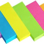 Eastern Wolf 30 Ps 0.5x1.8 Sticky Notes Flags Tabs Page Markers 6 Bright Color Sticky Index Tabs Page Flags 80 Sheet/P