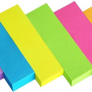 Eastern Wolf 30 Ps 0.5x1.8 Sticky Notes Flags Tabs Page Markers 6 Bright Color Sticky Index Tabs Page Flags 80 Sheet/P