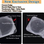 9 OZ Reusable Snack Containers with Lids & New Snack Containers,Snack Pack Containers,Small 3 Compartment Condiment Containers,Perfect for Snacks, Condiments, Meals Prep & On-the-Go (20 Sets)