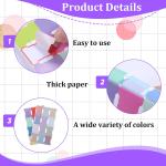 192 Pcs Sticky Index Tabs, 24 Colors Writable Page Markers Tabs Blank Monthly Tab Double Sided Book Sticky Notes Flags Self hesive Planner Stickers for Labeling Classifying Planning