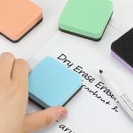 MaxGear Whiteboard Erasers, 24 Pack Magnetic Dry Erase Erasers for Classroom, Mini Whiteboard Cleaning Ps, Chalkboard Wiper Teacher Supplies for School, Office, Home, 6 Macaron Color Set, 2 x 2 Inch