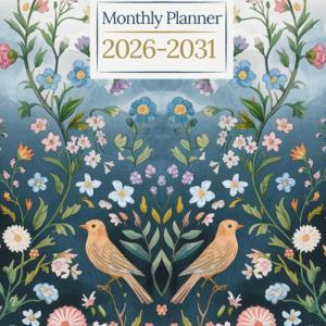 Monthly Planner 2026-2031: 6-Year Calendar for Appointments, Events, and Goals
