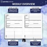 Panda Planner Pro A4 Daily Planner 2026 – 6 Month Undated Planner with Hourly Schedule, Large 8.5x11 Layout, To Do List, Daily Journal, Goal Planner, Habit Tracker & Gratitude Organizer for Home/Offic