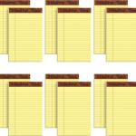 TOPS 5 x 8 Legal Ps, 12 Pack, The Legal P Brand, Narrow Ruled, Yellow Paper, 50 Sheets Per Writing P, Me in the USA (7501)
